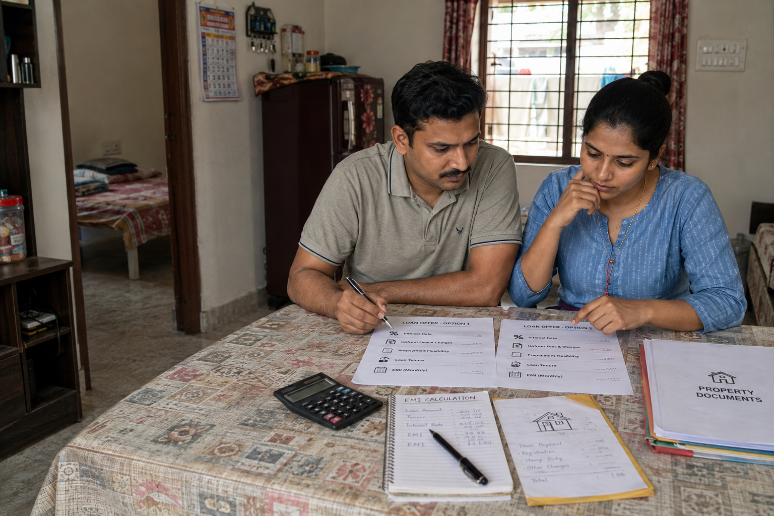 Nivāsa Finance advisor comparing home loan offers with a customer in Karnataka
